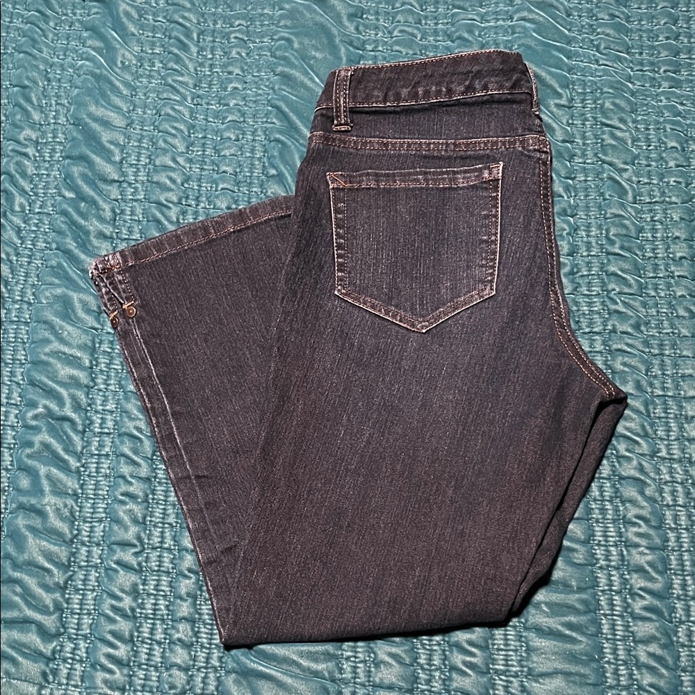 Nine West Dark Blue Slim Crop Jeans 4/27